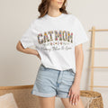 Personalized Collegiate Cat Mom Comfort Colors® T-Shirt